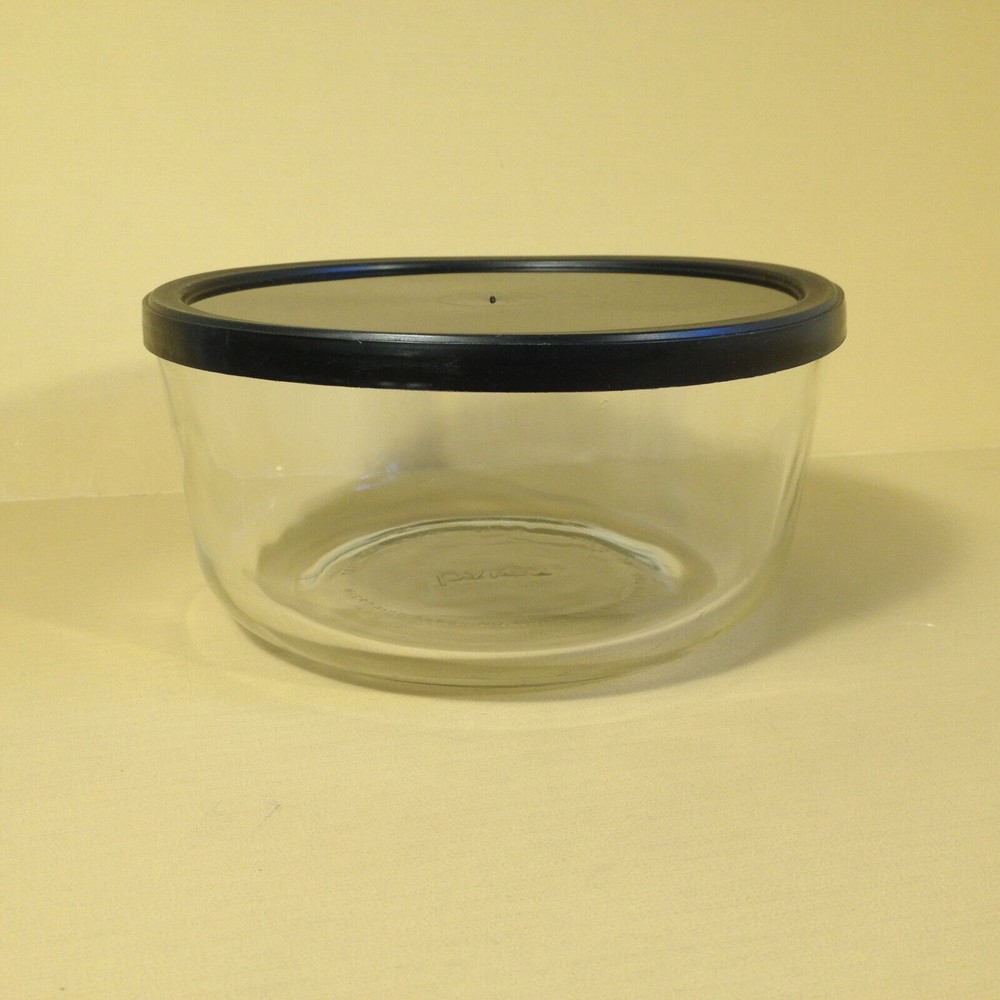 Vintage Pyrex 7201 Clear Glass 4 Cup Mixing Storage Bowl Clear 1 Quart Nice USA - Picture 3 of 11